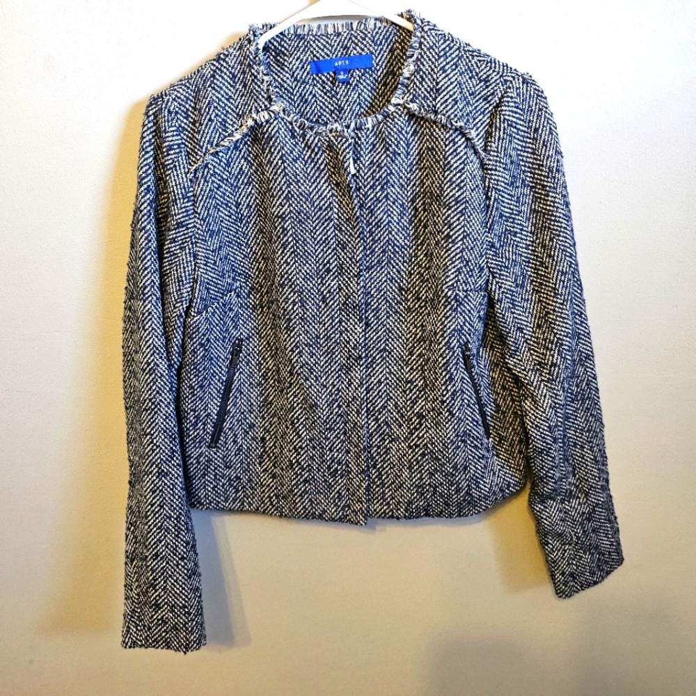 Apt 9 Blazer Navy and White size Small